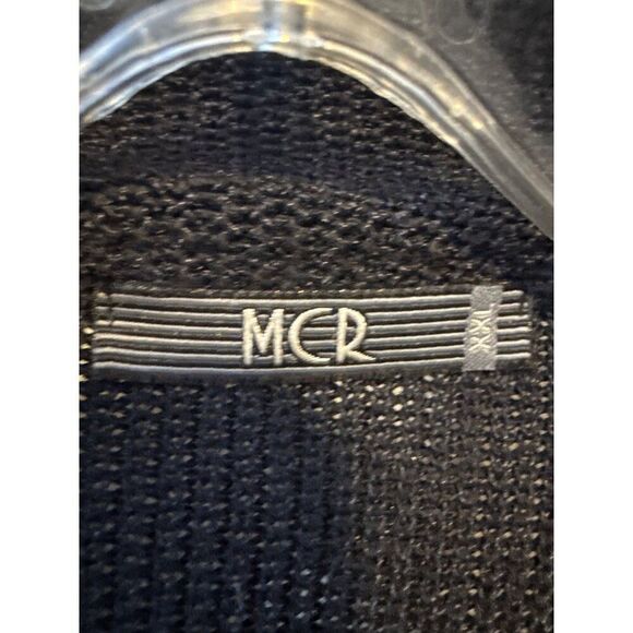 MCR Mens Black Cardigan Sweater With Button Closure & Pockets - Picture 8 of 8